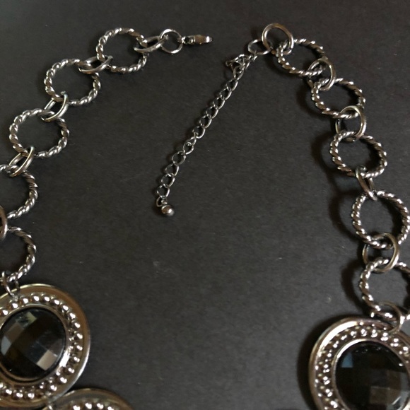 Black Sparkly Statement Necklace NWOT - Picture 11 of 12
